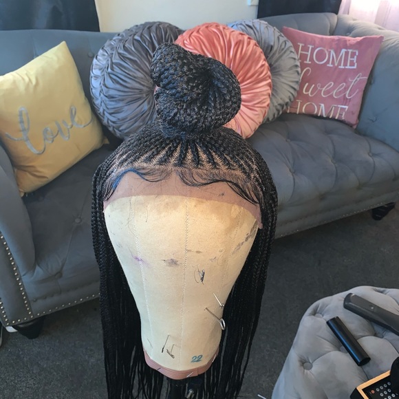 Braided lace wig